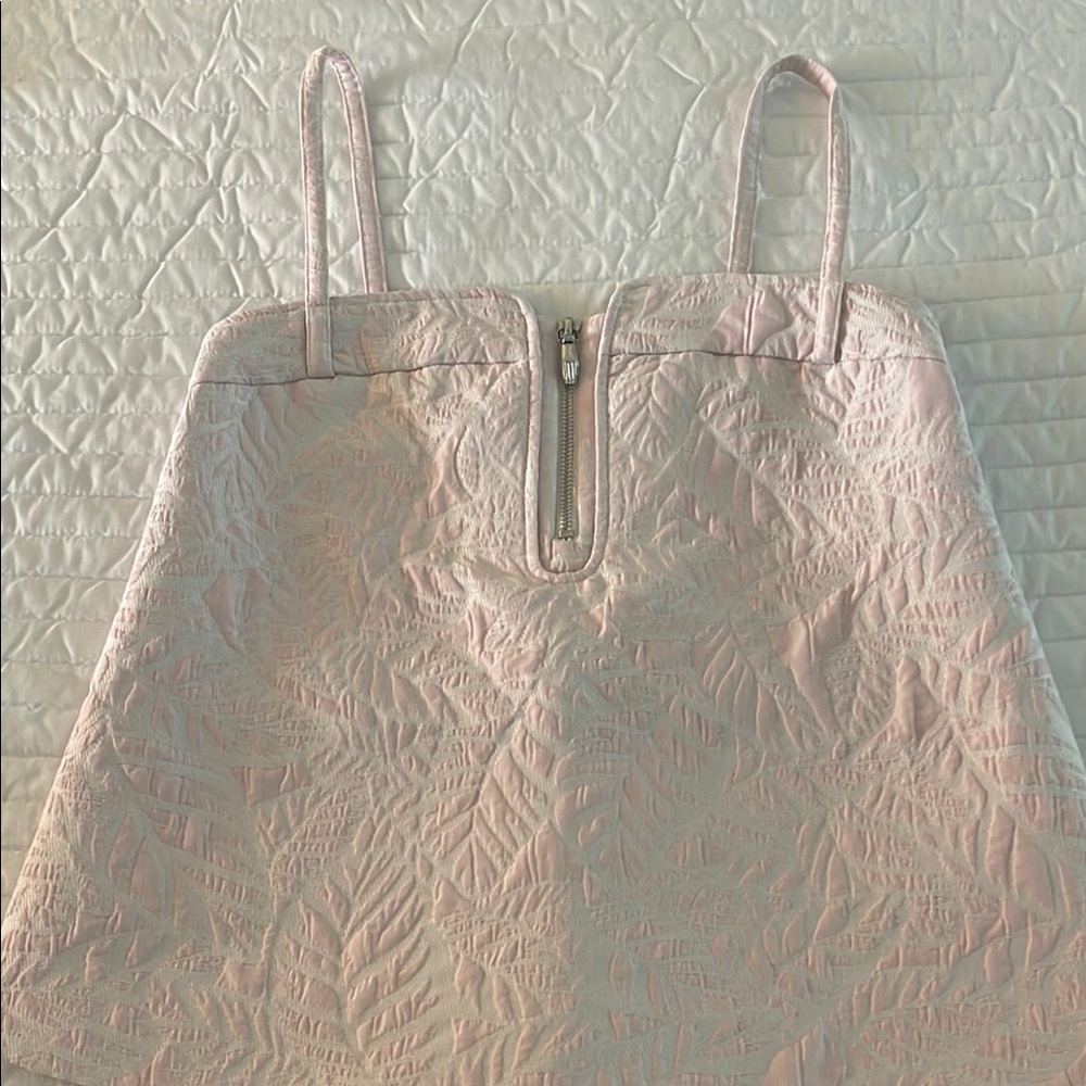 Pink Textured Sleeveless top
